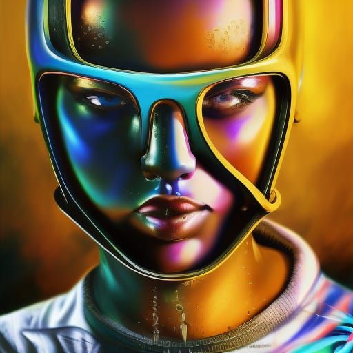 Hyperrealistic Graffiti Art with Dramatic Lighting