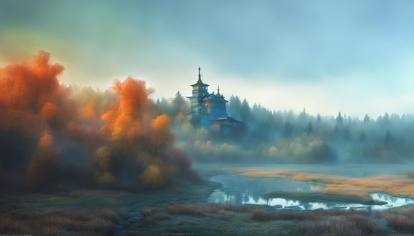 Abstract Landscape in Style of Early Modern Art