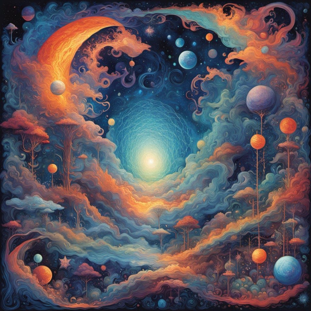 Cosmic Kobolds: Vibrant, Iridescent Creatures in a Kaleidosc...