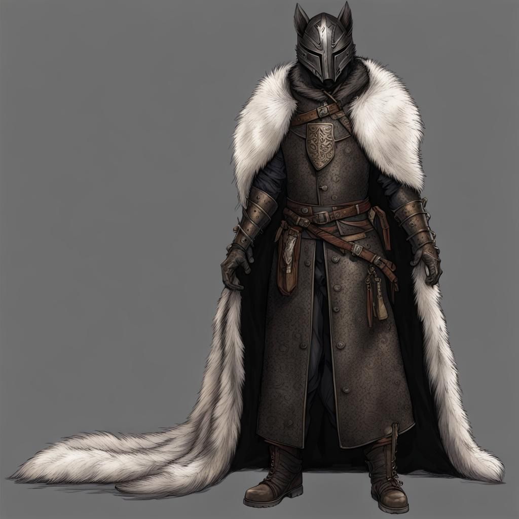 Steampunk Guard in Black Damascus Steel Armor