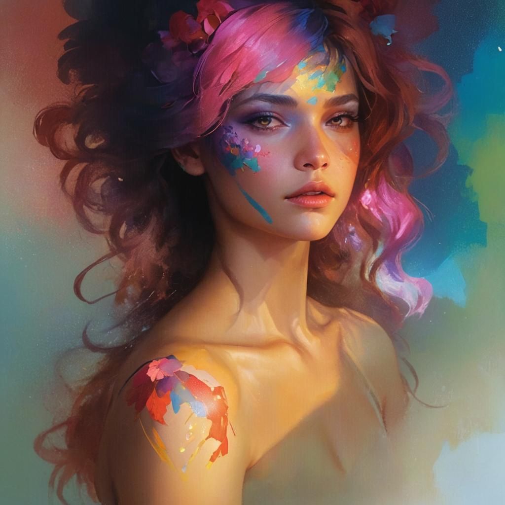 Hyperdetailed Portrait in Art Nouveau Style, 8K