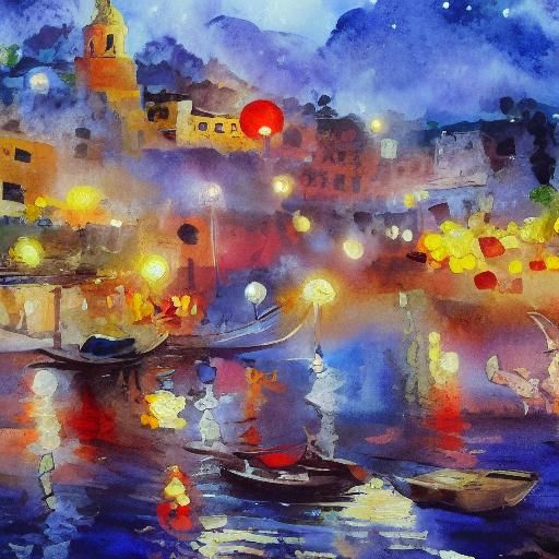 Mail Art in Gouache and Watercolor Style