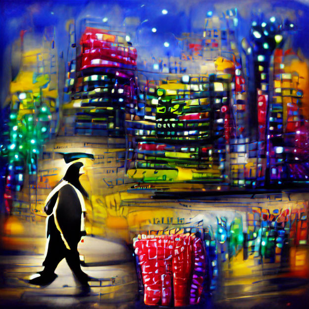 City Lights Beckon: An Urban Impression