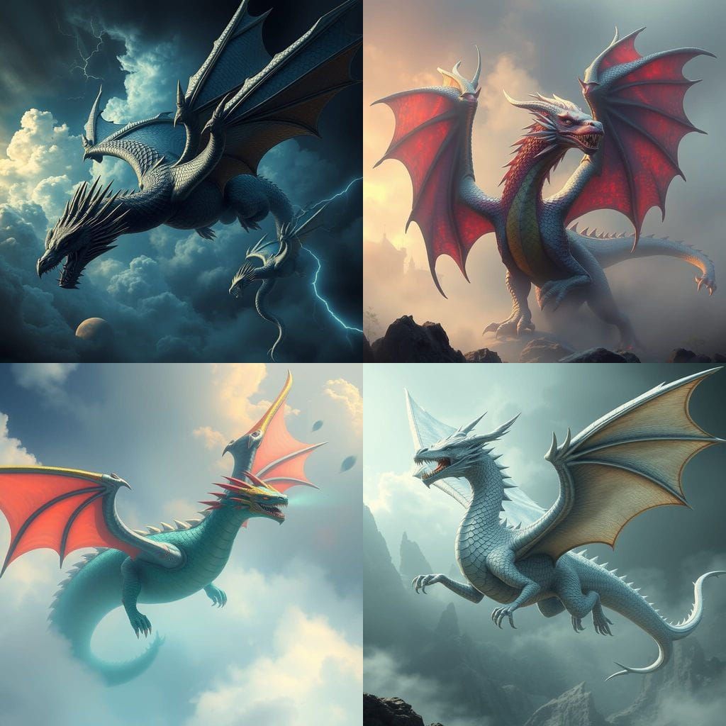 Majestic Dragon Illustration