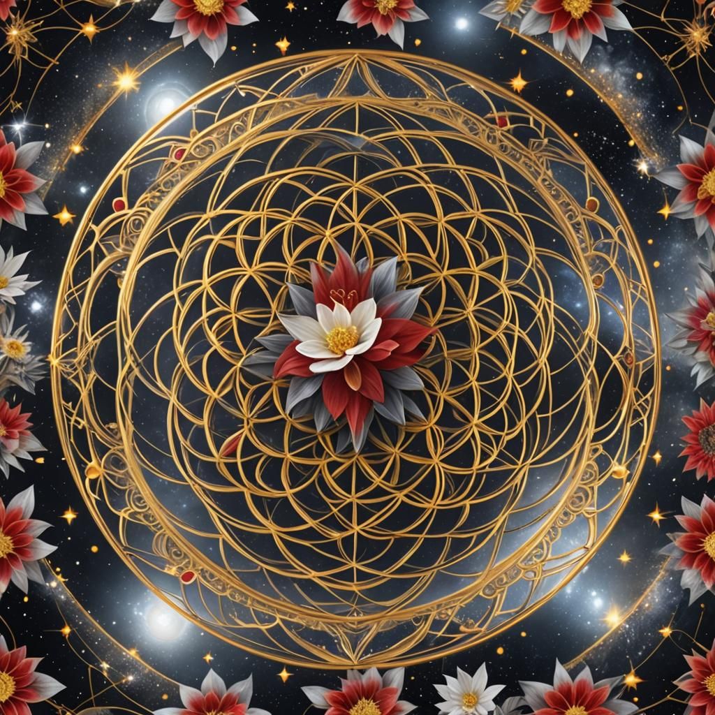 The Flower of Life in Galactic Glory