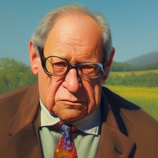 Hans Moleman Portrait in Oil Painting Style