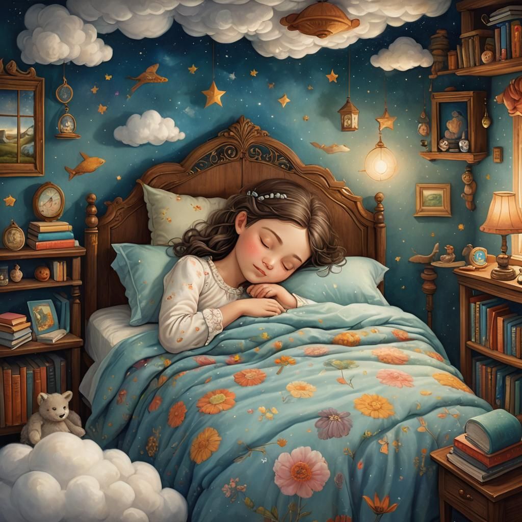 Girl's Dream: Whimsical Fantasy World Unveiled