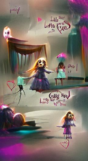 Spooky Little Girl Concept Art: A Crazy Love