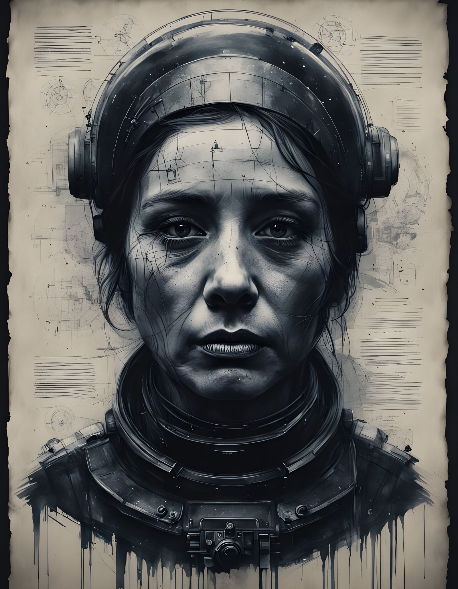 Retro-Futuristic Intergalactic Space Station Blueprints