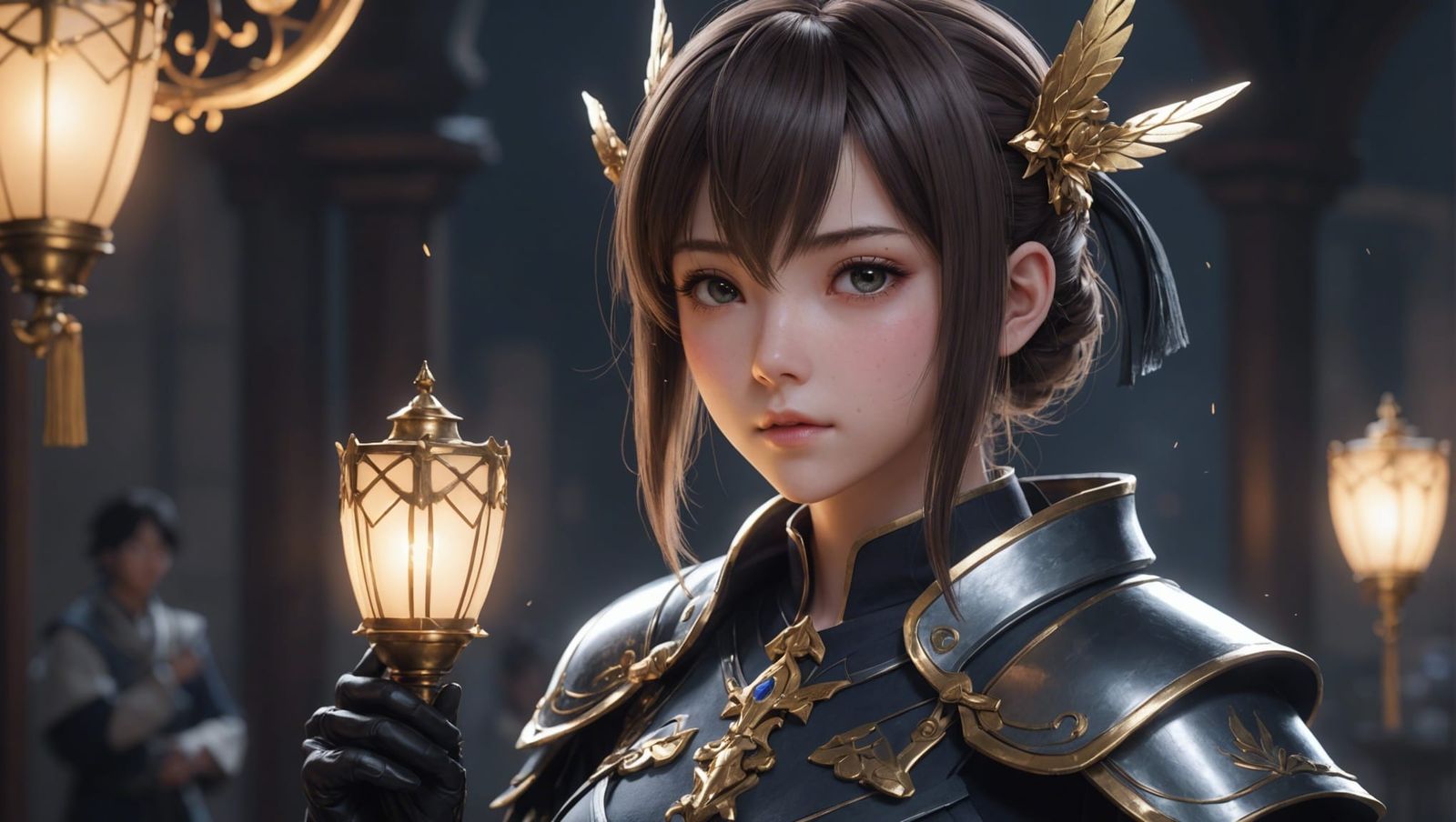 Detailed 3D Anime Art Inspired by WLOP