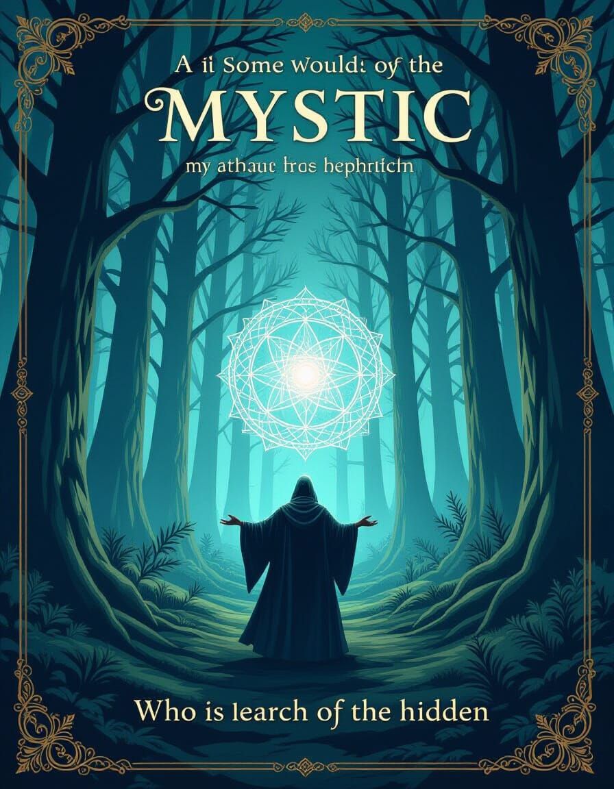 Mystic Discovers Hidden Path in Ethereal Landscape