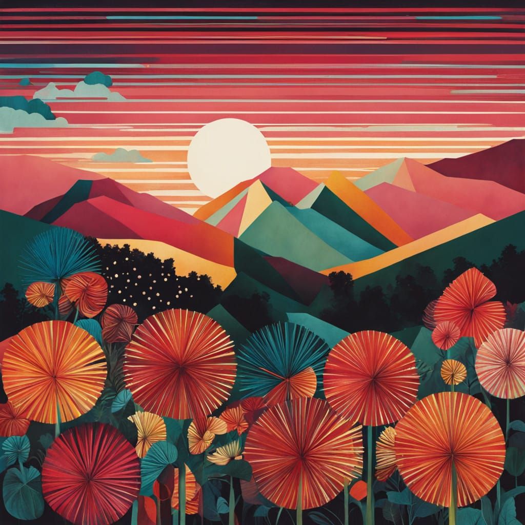 Surrealist Illustrator Sandra Dieckmann Style in Watercolor....