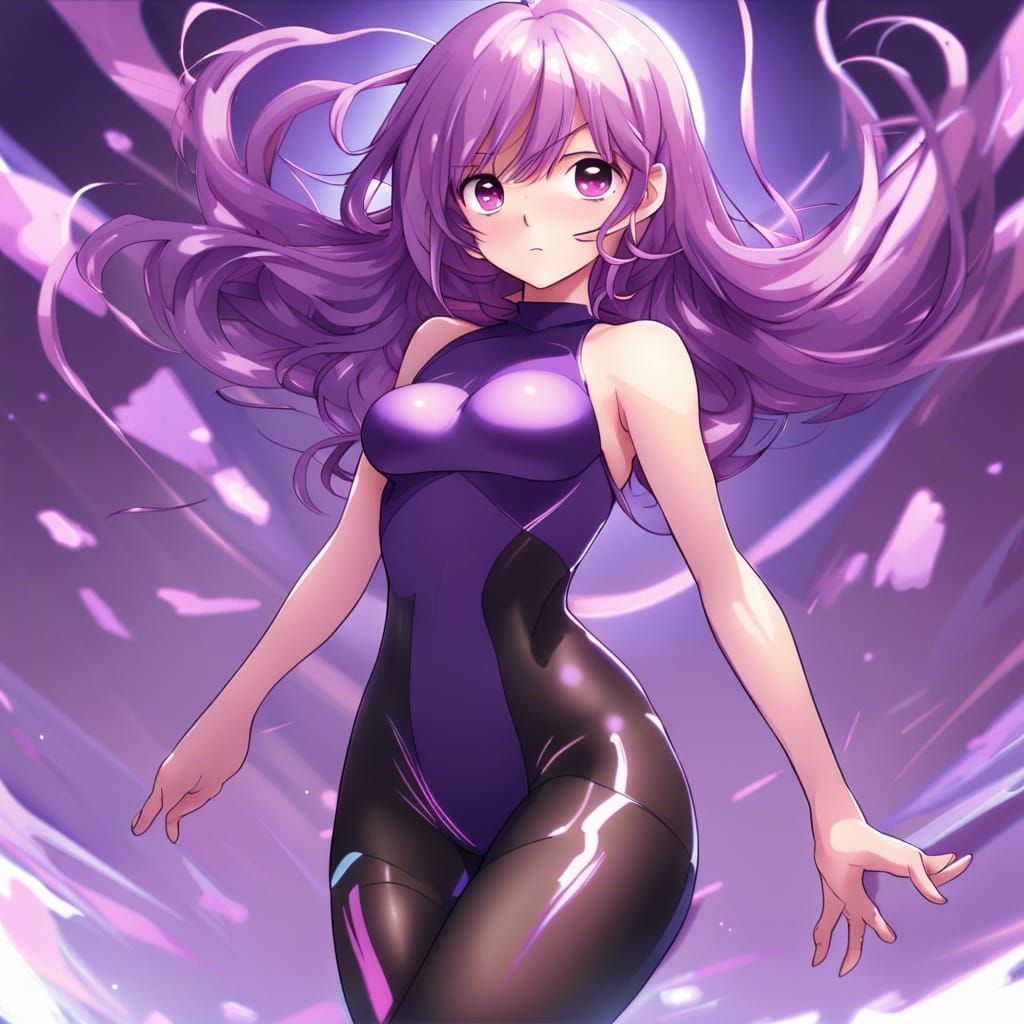 Anime Girl in Leotard, Manga Key Visual Art