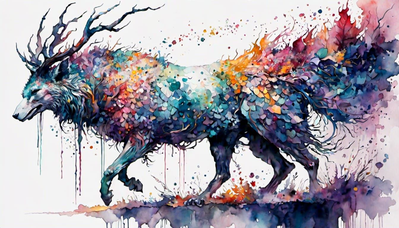 Enchanting Mythical Animal in Vibrant Colors