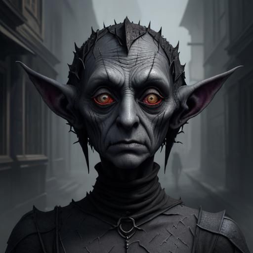 Evil Dobby Twin in Disguise on Town Street