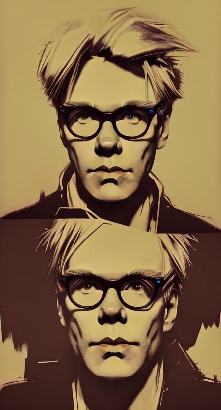 Pop Art Portrait in Hyperdetailed Style