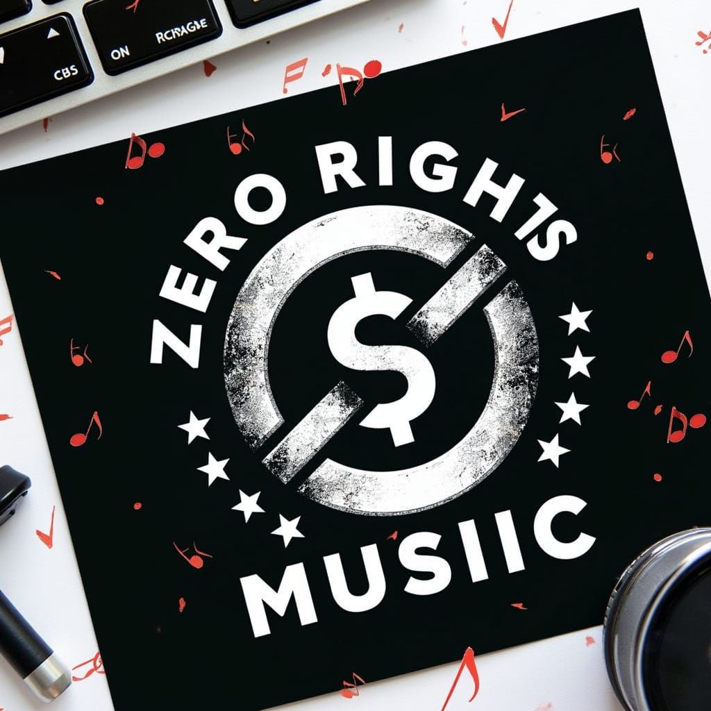 Zero Rights Music YouTube Channel Logo with Copyright Symbol