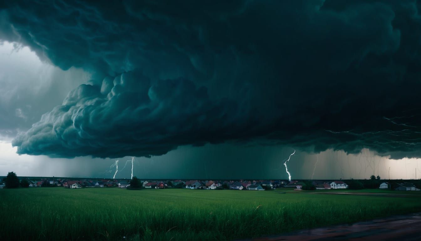Cinematic Stormy Atmosphere in Moody Golden Hour