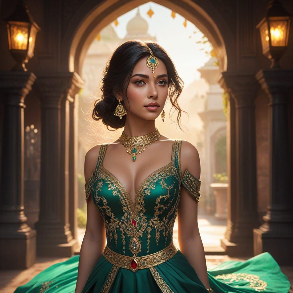 Enchantress at the castle