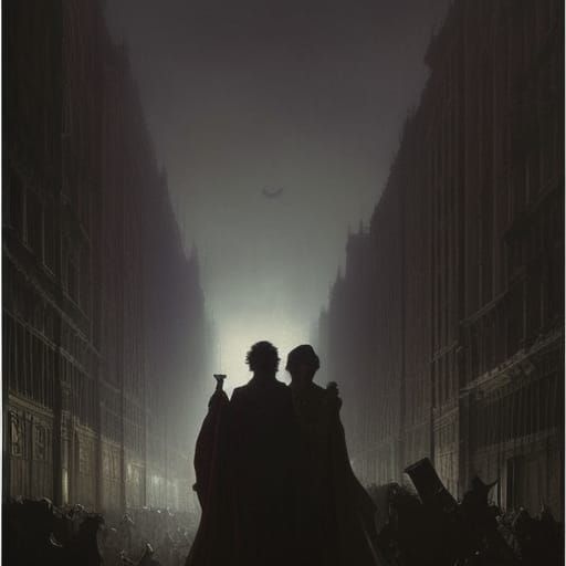 Horror Scene: Truth and Lies in Engraving Style