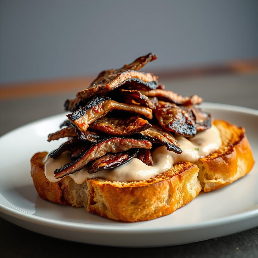 chipped beef gravy on toast