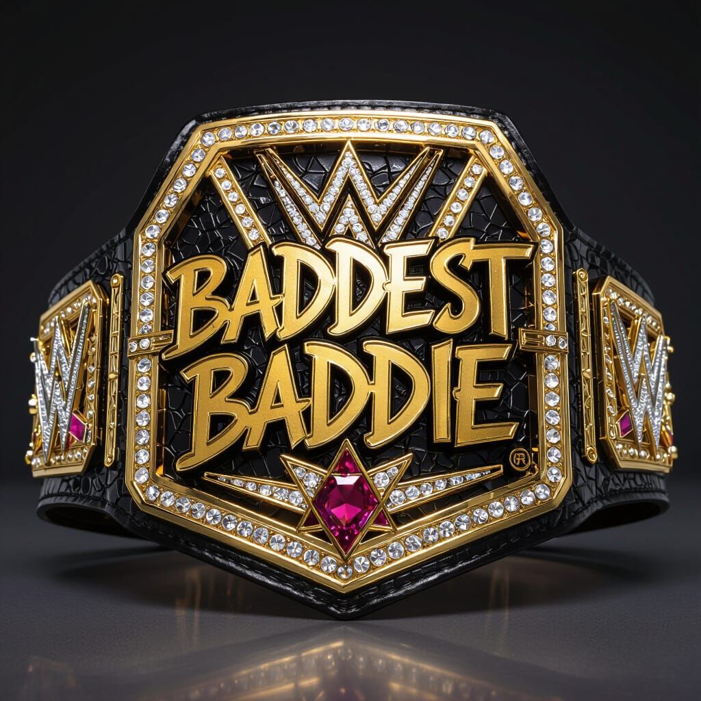 WWE Women's Championship: Baddest Baddie Graffiti Art
