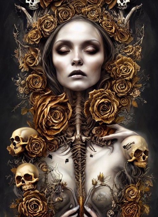 Goddess of Death and Decay: Maximalist Matte Painting