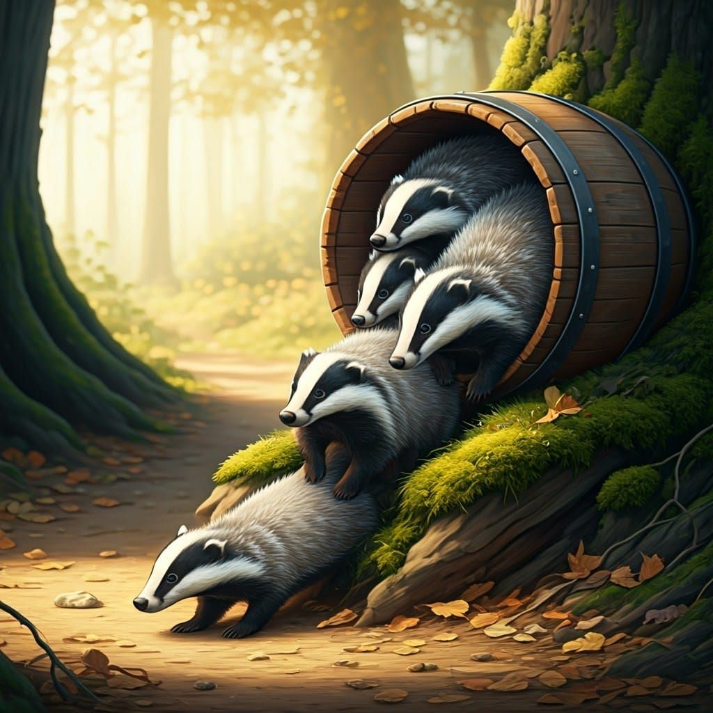 Like a barrel full of badgers.