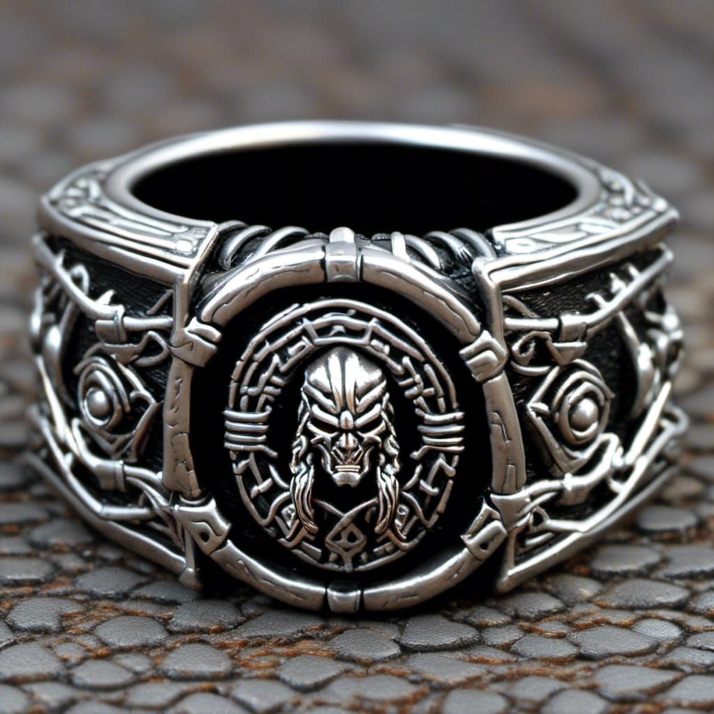 Epic Sci-Fi Klingon Battle Ring