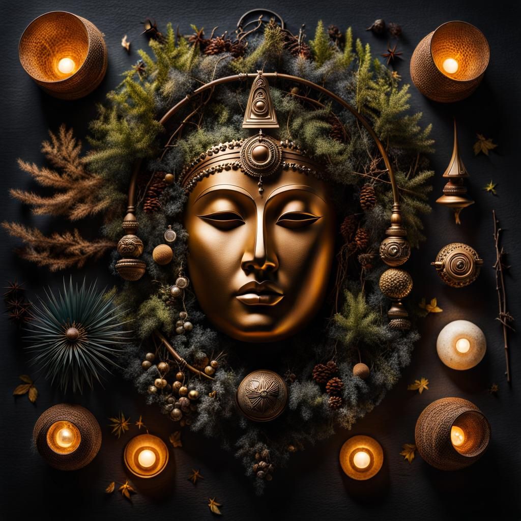 Mystical Knolling: Landscape Face in Paranormal World