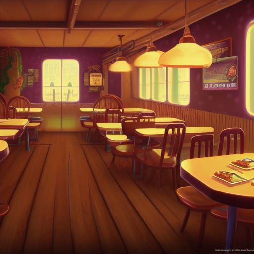 Fantastical Kansas Diner Concept Art