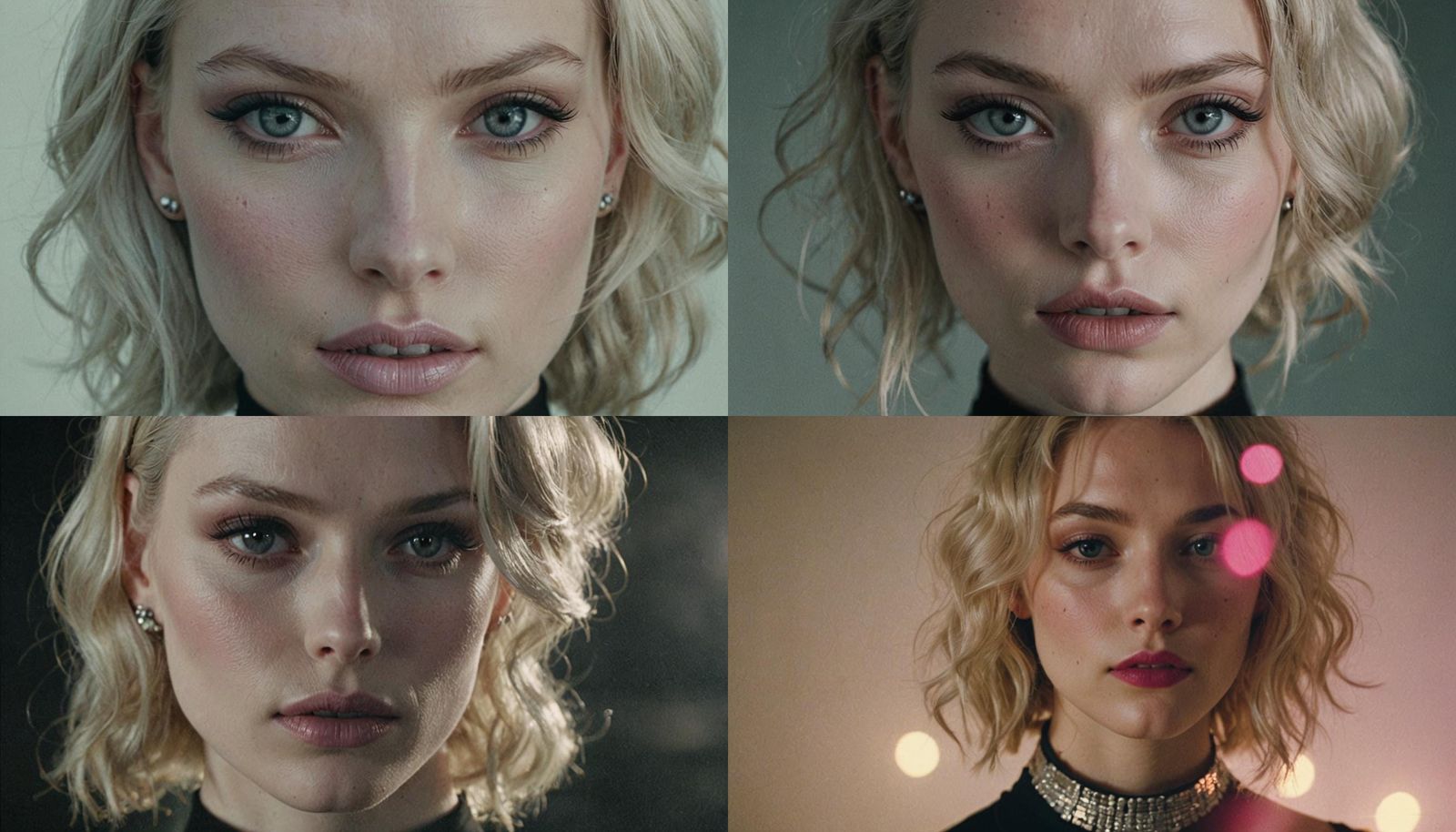 Pale Girl with Silver Eyes in Manga Style