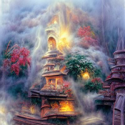 Mystic Pagoda with Stone of Fire