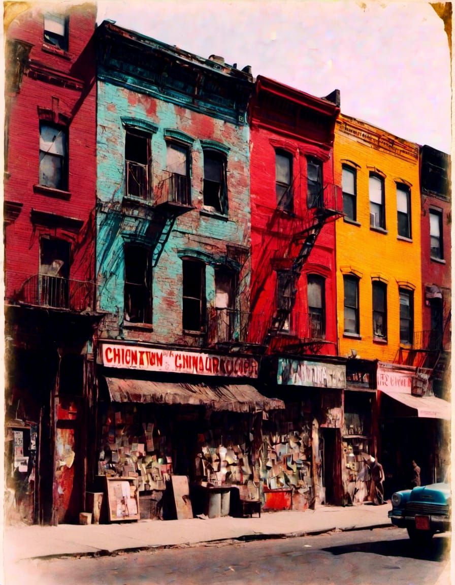 Ominous Chinatown Crime Scene in Macabre Style