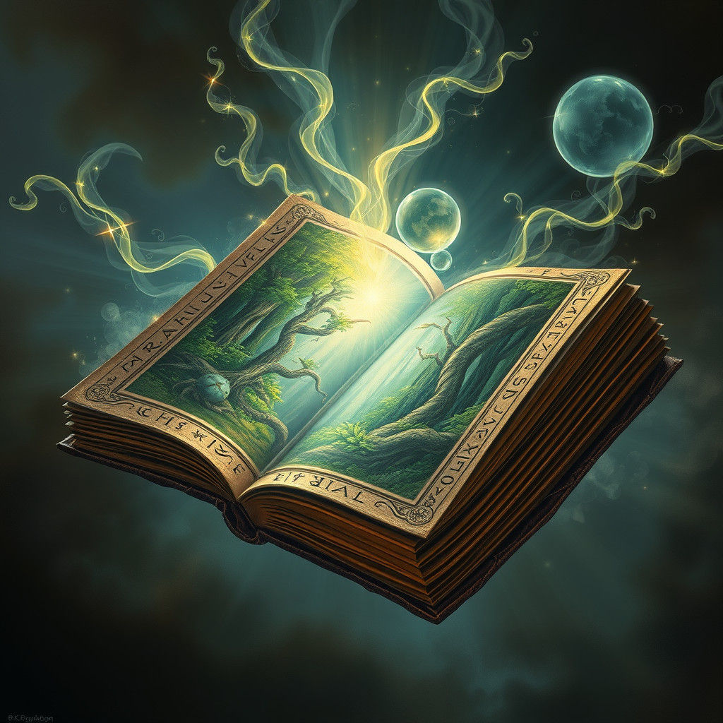 Enchanted Tome Reveals a Mystical Forest