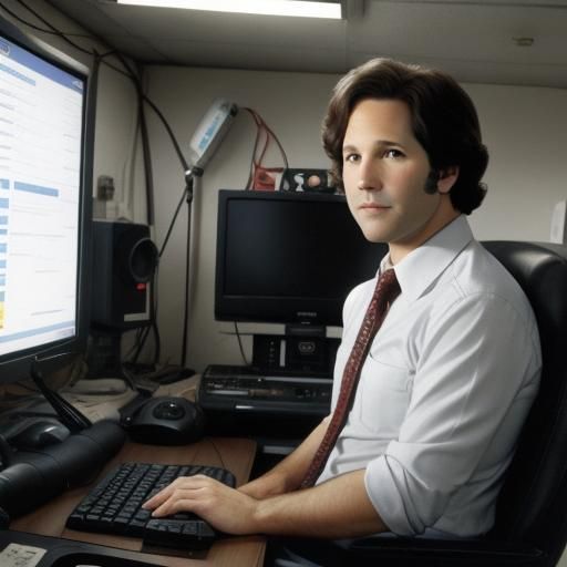 Paul Rudd as Brian Fantana, 1970s Portrait
