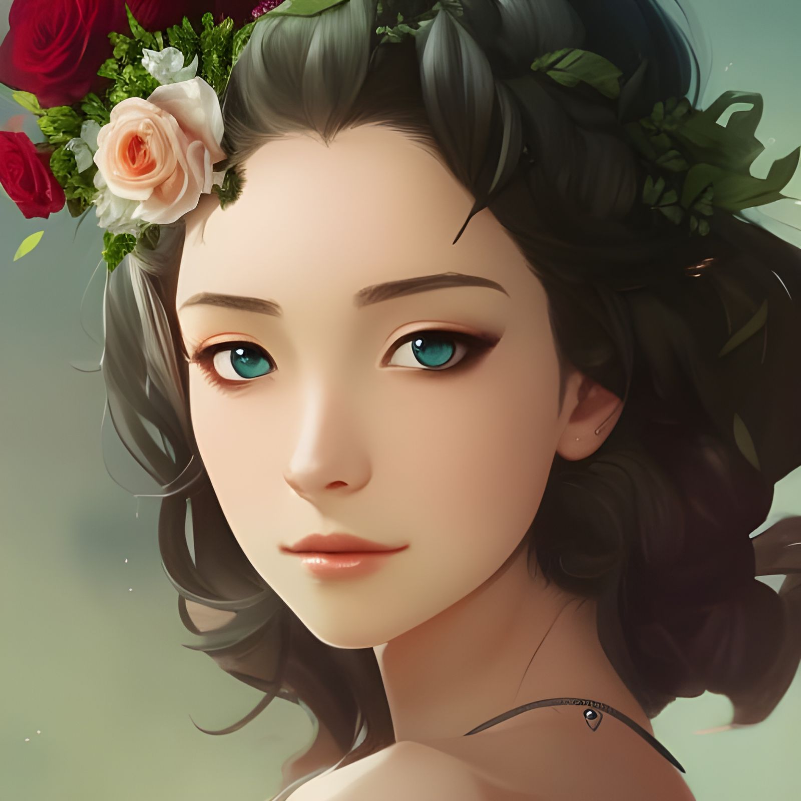 Love and Rose Queen Portrait in 8k Resolution