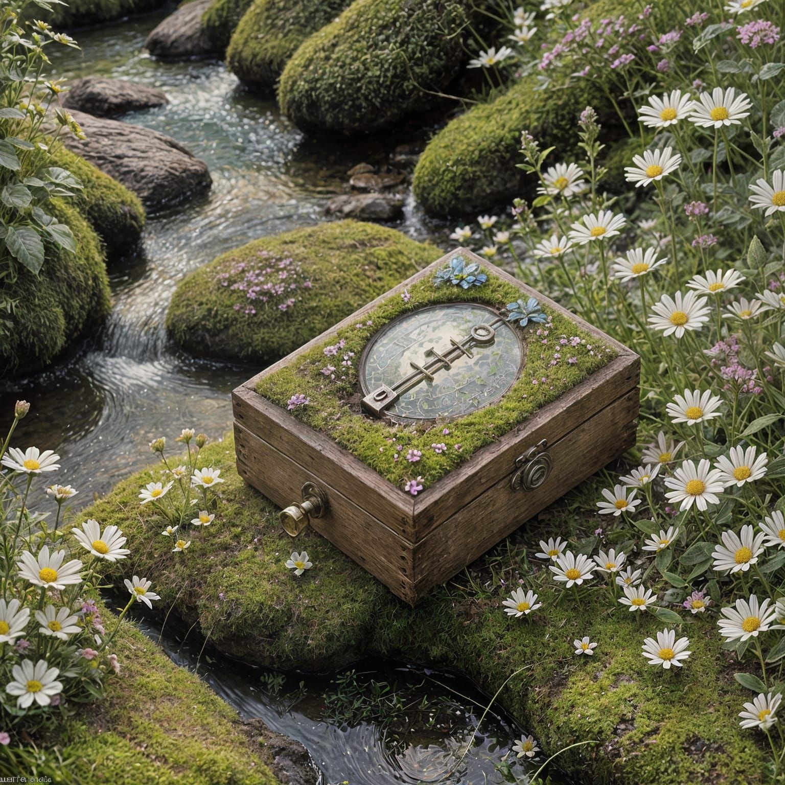 Serene Music Box in Nature Photograph
