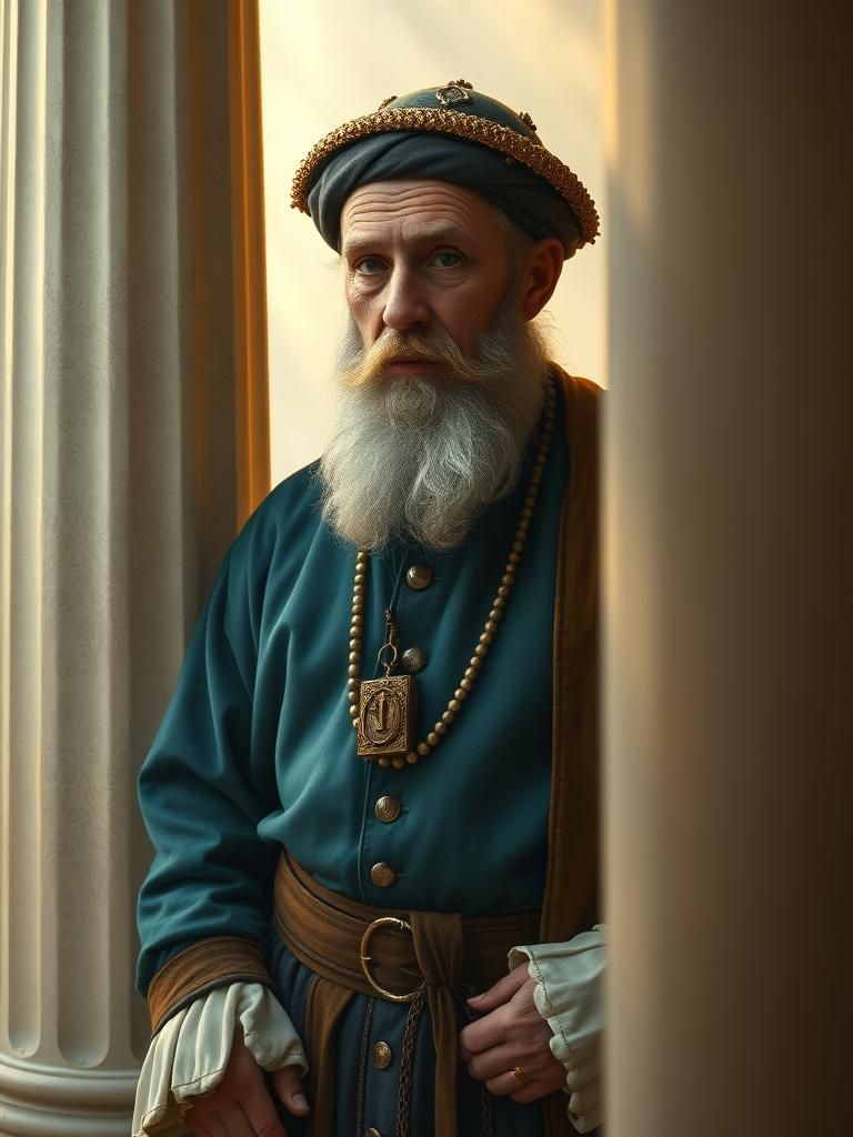 Rococo Portrait of 16th Century Jewish Man