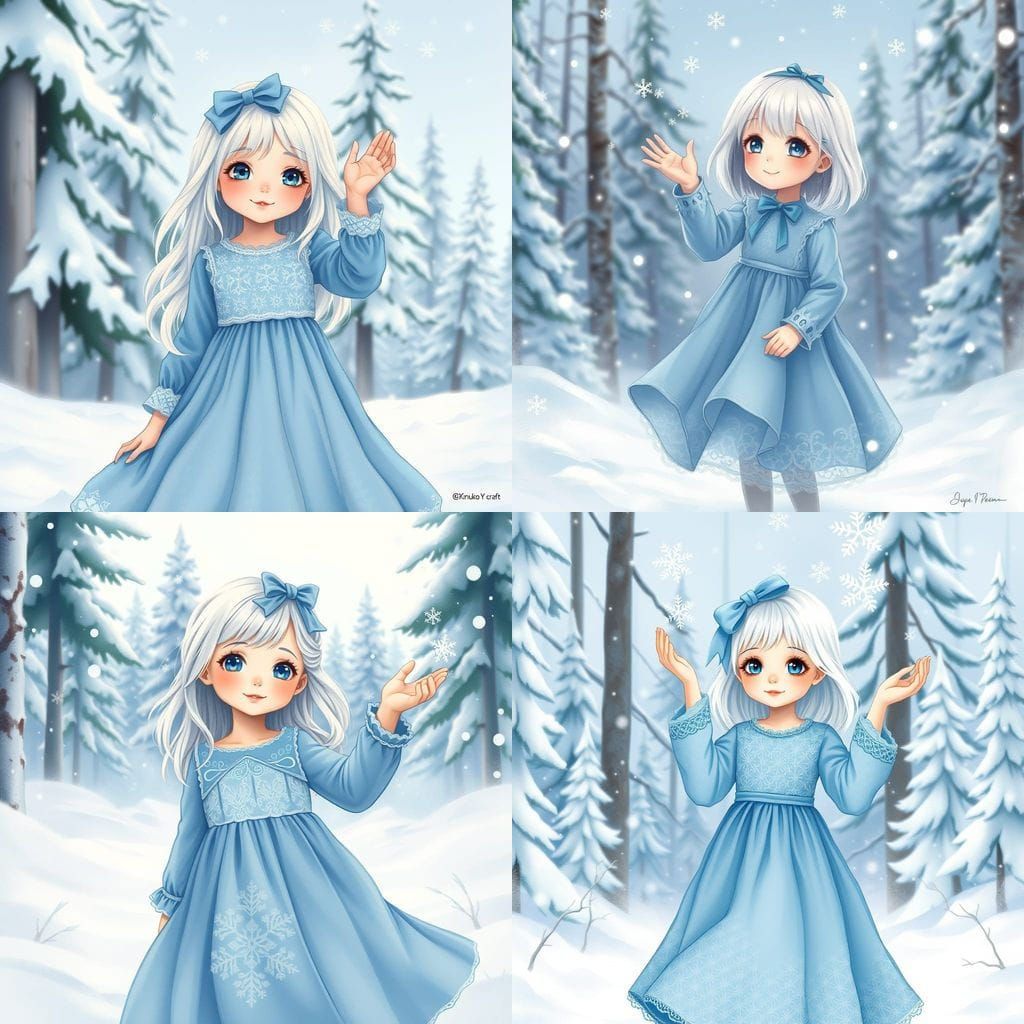 Frosted Winter Enchantress Creates Whimsical Snowflakes