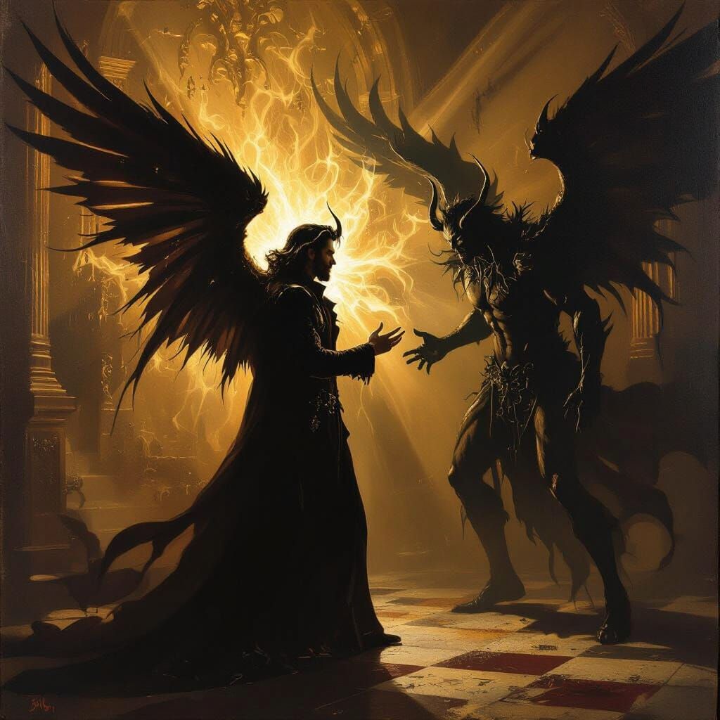 Lucifer's Epic Battle: Confronting a Shadow Doppelganger