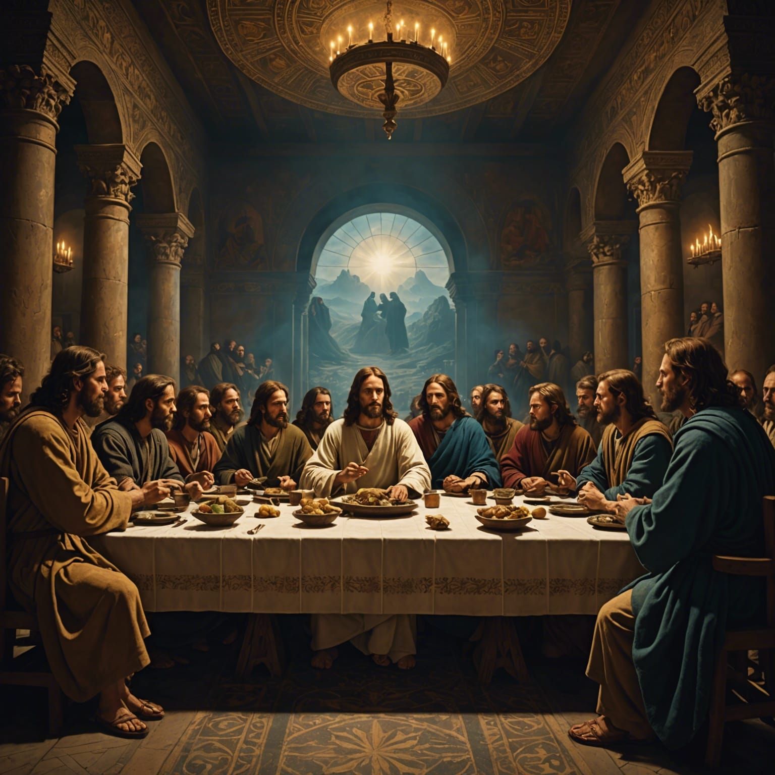 The Last Supper: A Cinematic Digital Painting