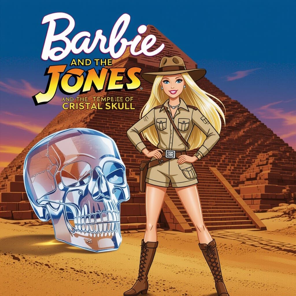 Barbie Jones Indiana Jones Style in Atzec Pyramid