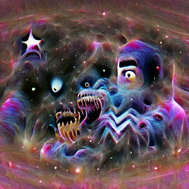 AI Realization of Cosmic Horror Concept