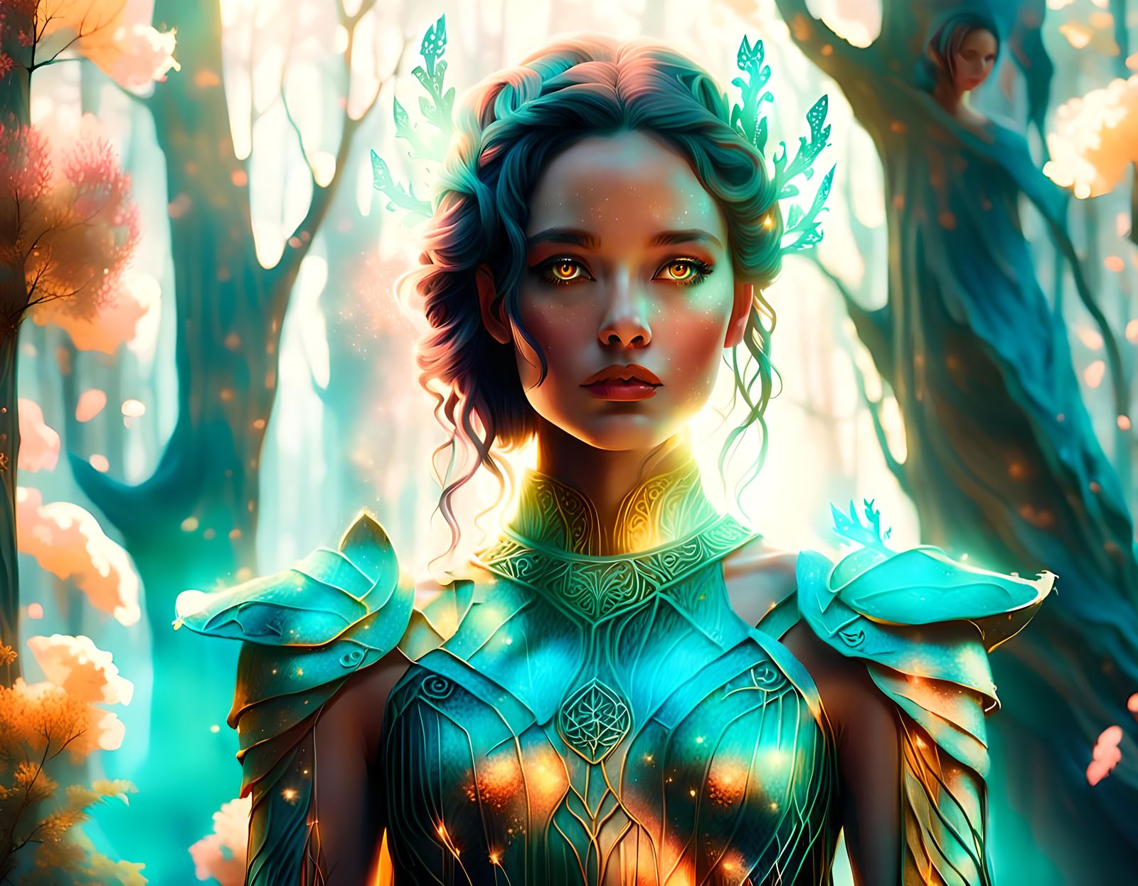 AI Generated Magic Woman