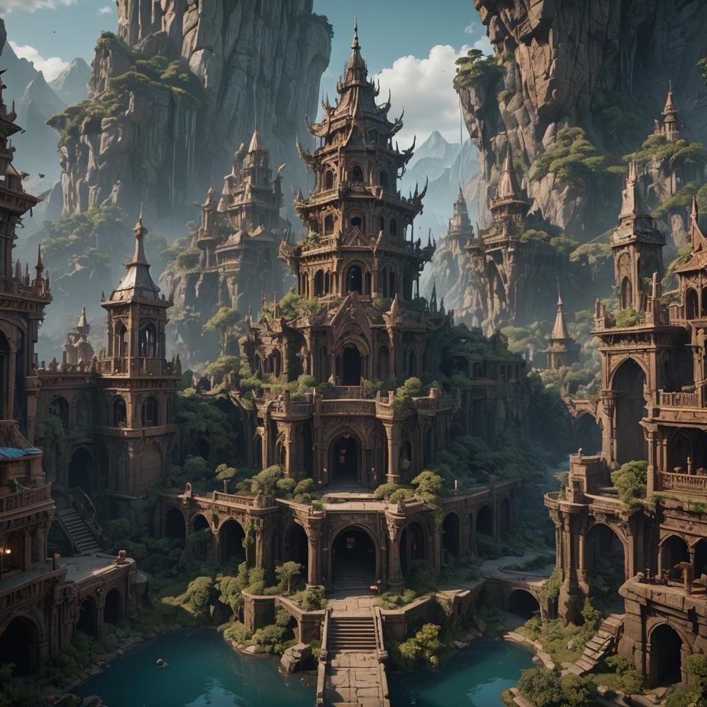 Detailed Matte Painting of Saraya Jade Bevis Paige