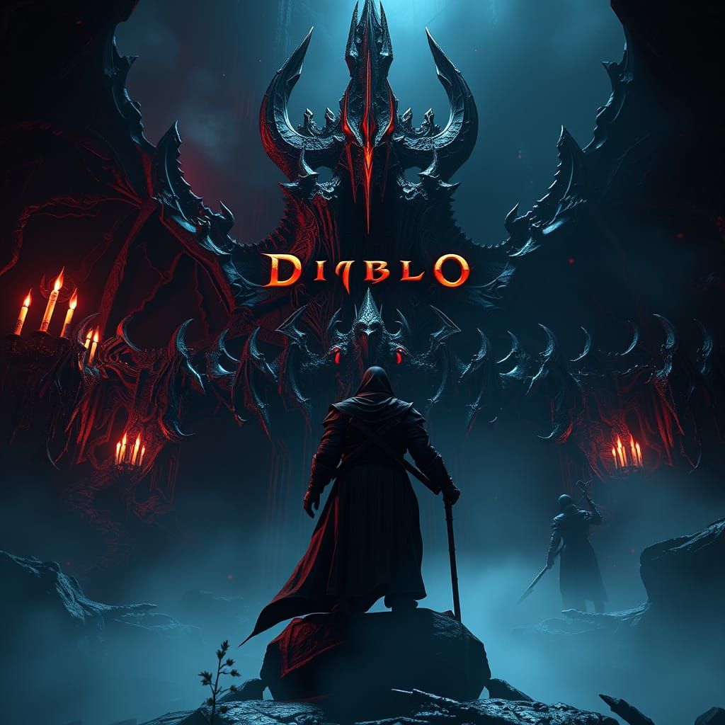 Epic Diablo 4 Cinematic in Dark Gothic Style