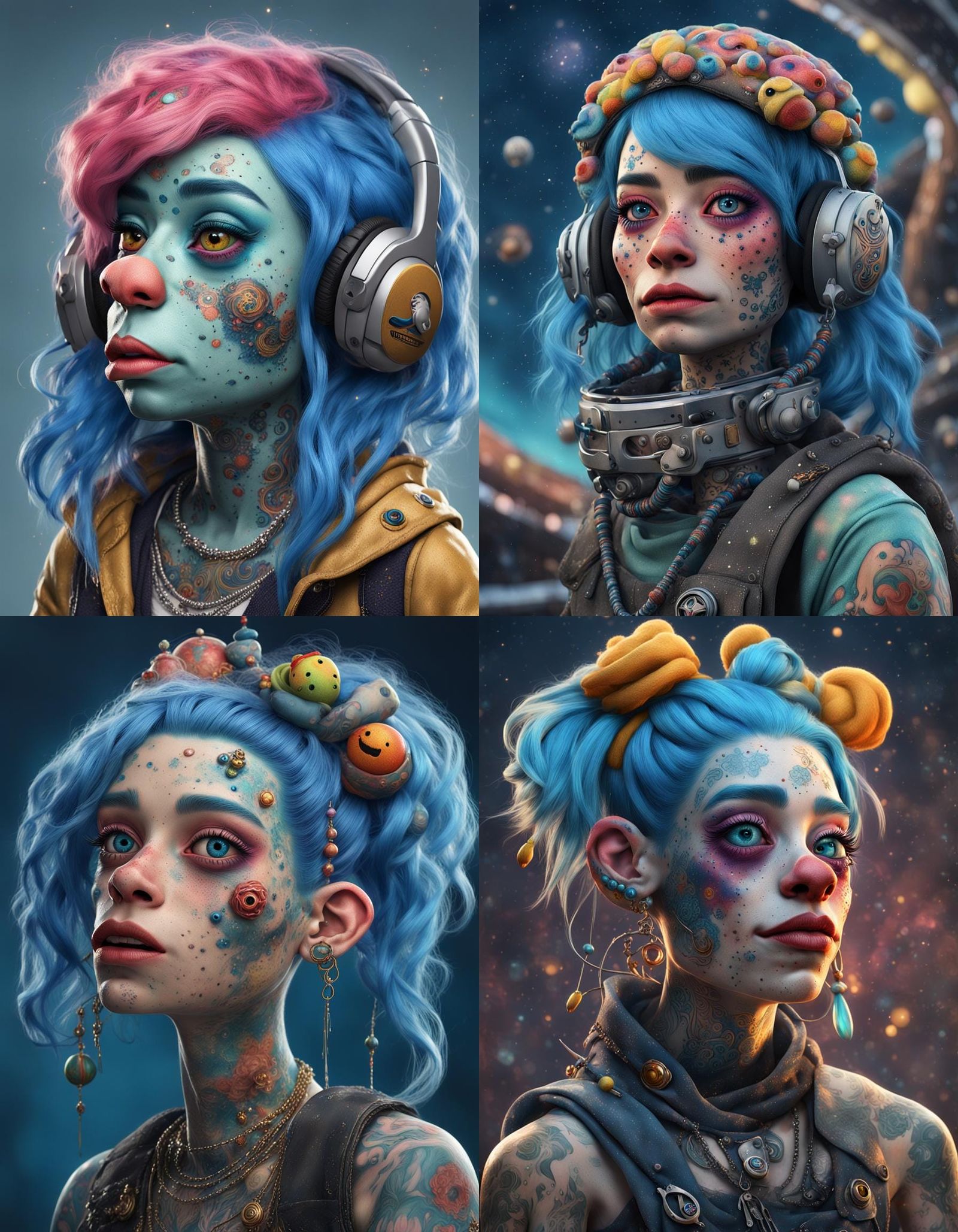 Cool Muppet Chick with Tattoos as Splash Art