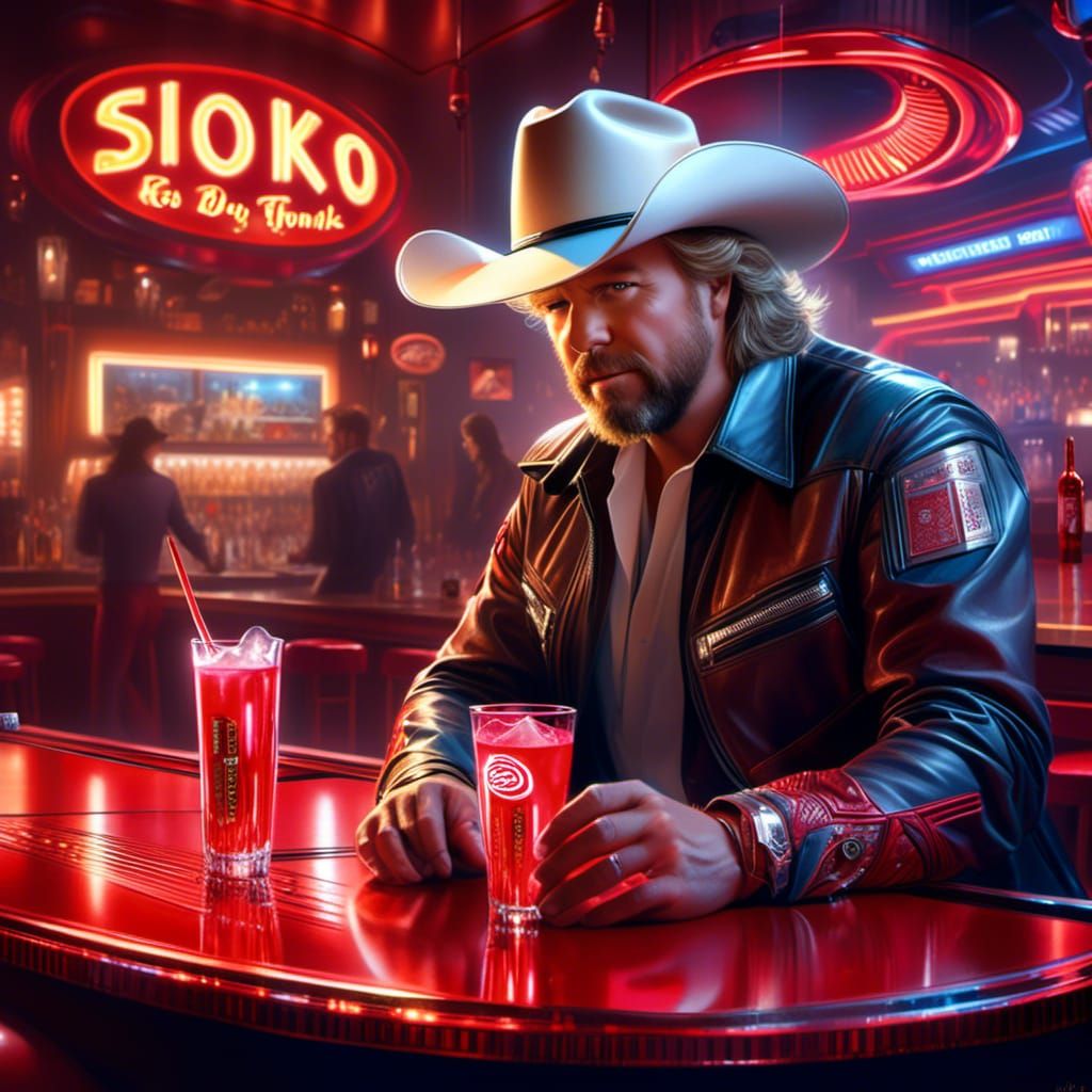 Toby Keith in a Futuristic Honky Tonk