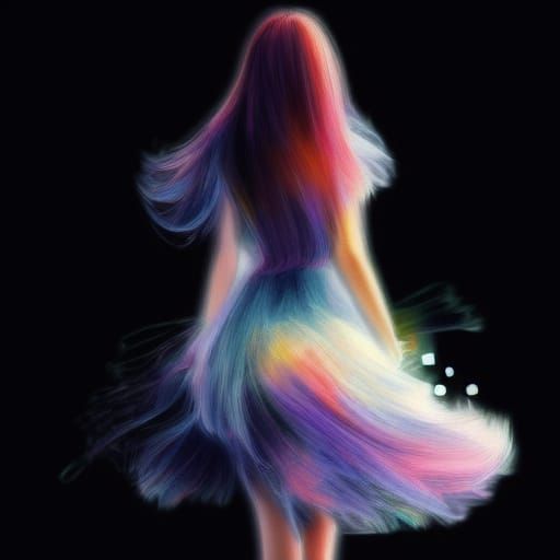 Impressionist Anime Portrait with Jelly Eyes